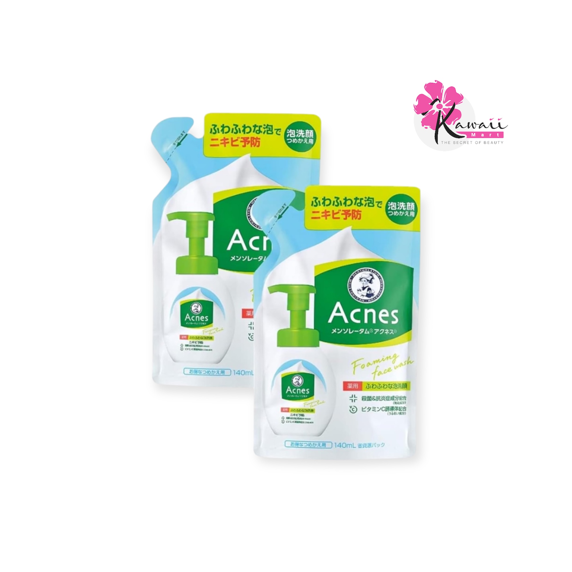 Acnes Medicated Fluffy Foam Face Cleansing Refill(140ml)